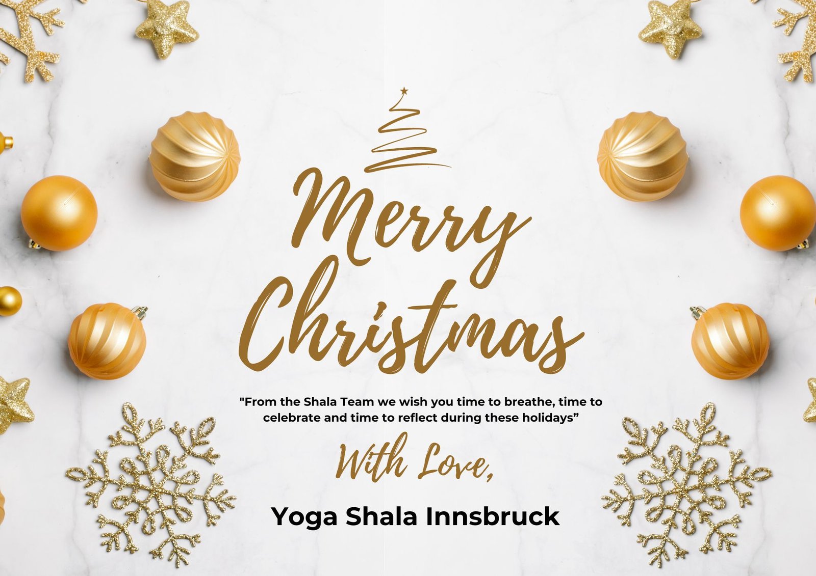Merry Christmas from the yogashala innsbruck