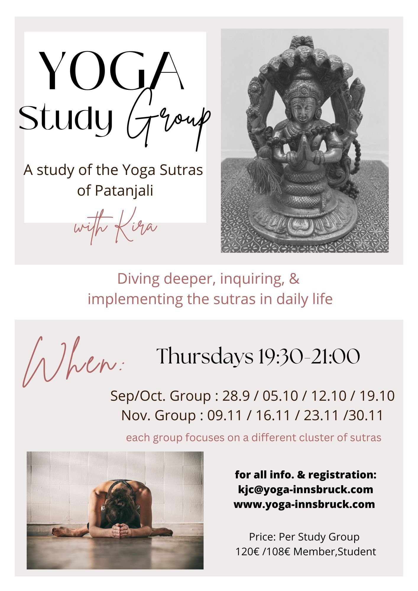 Yoga Study Group Sept Nov.23