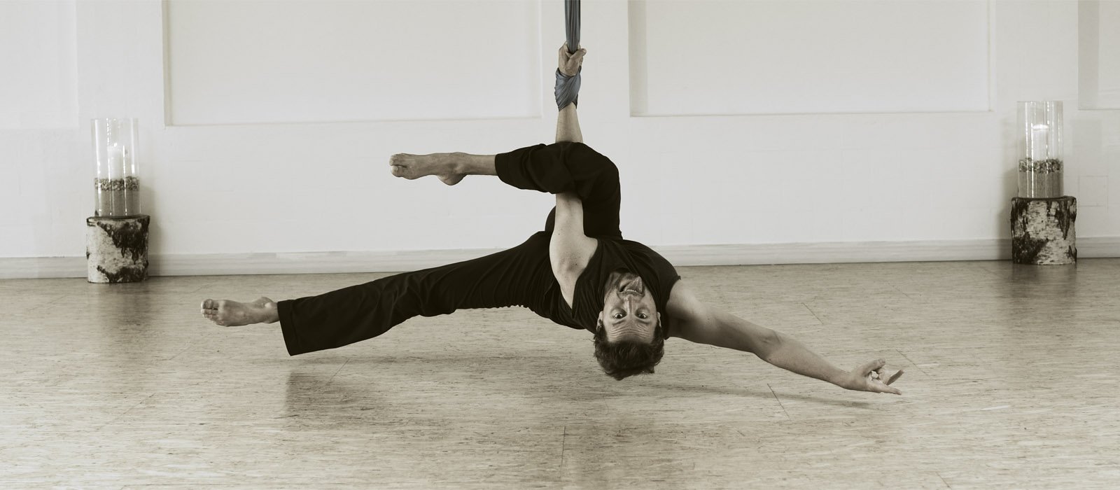 lucas aerial Yoga play tongue